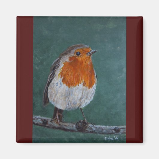 Magneet Roodborst. マグネット (正面)