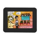 Magneet Vrouwe Justitia doet geen boodschappen マグネット (横)