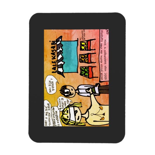 Magneet Vrouwe Justitia doet geen boodschappen マグネット (縦)