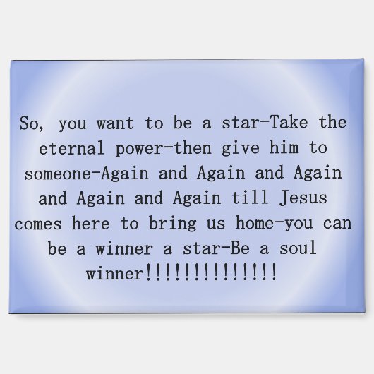 Magnetイエスのために魂を勝ち取る マグネット (正面)