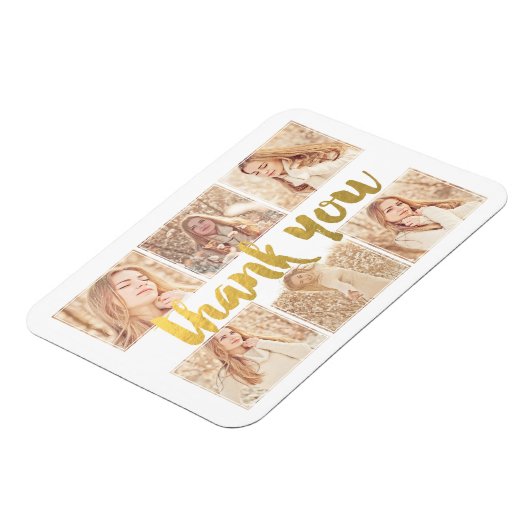 MAGNET卒業金ゴールドサンキューフォトフレーム マグネット (左側)