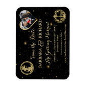 MAGNET天の写真結婚式の日付を保存 マグネット (縦)