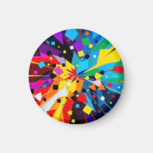 Magnet - Abstract geometric art マグネット (正面)