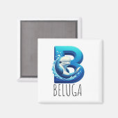 Magnet Animaux Rigolos Lettre B マグネット (正面/裏面)