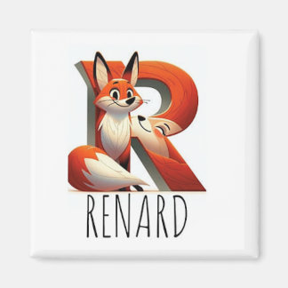 Magnet Animaux Rigolos Lettre R マグネット