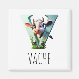 Magnet Animaux Rigolos Lettre V マグネット