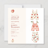 magnet Apple of Our Eye Baby Shower watercolor  マグネット招待状 (正面)