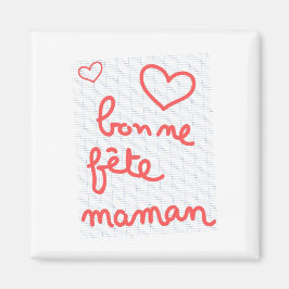 Magnet Bonne fête Maman マグネット