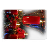 Magnet bougies de Noël マグネット (横)