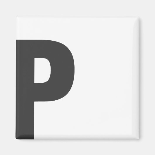Magnet Buchstabe "P" マグネット (正面)
