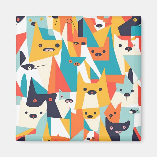 magnet chien style picasso マグネット (正面)
