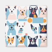 magnet chiens style picasso マグネット (正面)