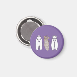 Magnet cigales de Provence, couleur lavande マグネット