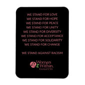 Magnet Diversity Statement Woman Within Central マグネット (縦)
