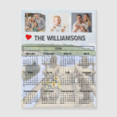 Magnet Dock Water Scene Photo Collage Calendar (正面)