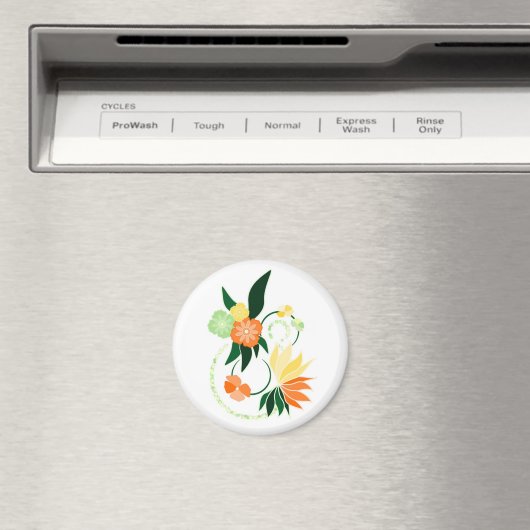 Magnet fleurs tropicales orange マグネット (インサイチュ (食洗機))