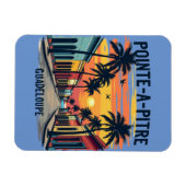 Magnet flexible Guadeloupe – Souvenir coucher de s マグネット (横)