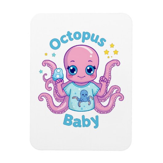 Magnet flexible Octopus Baby  マグネット (縦)