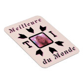 Magnet Flexible Photo personnalisable "Meilleure T マグネット (右側)