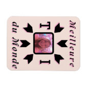 Magnet Flexible Photo personnalisable "Meilleure T マグネット (横)