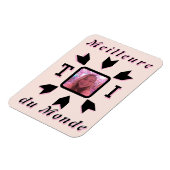 Magnet Flexible Photo personnalisable "Meilleure T マグネット (左側)