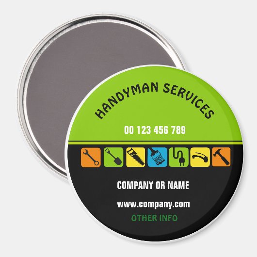 Magnet for handyman マグネット (正面/裏面)