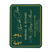 MAGNET Golf Theme Monogram Wedding Save the Date マグネット (縦)