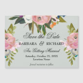 *MAGNET Handpainted Floral Wedding Save the Date  (正面)