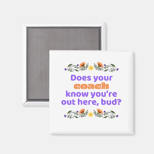 Magnet hockey gift does coach know マグネット (正面/裏面)