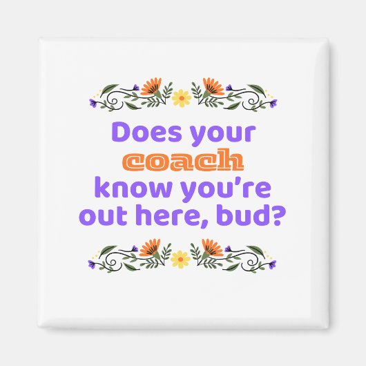 Magnet hockey gift does coach know マグネット (正面)