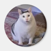 Magnet Huh Cat Meme マグネット (正面)