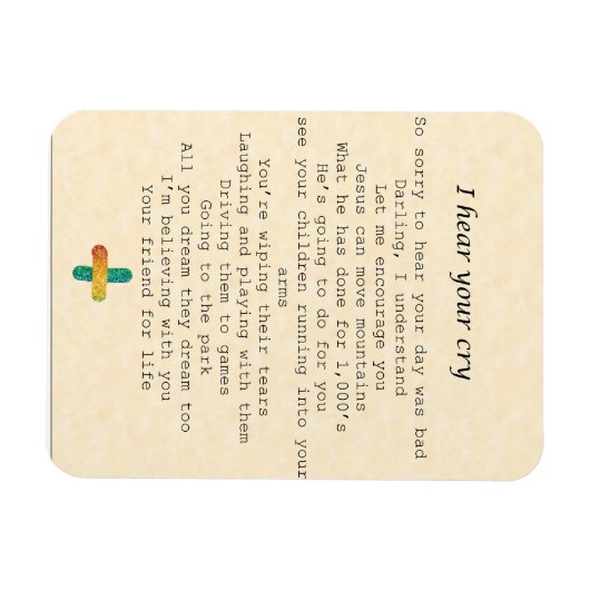 magnet-'I hear your cry" マグネット (横)