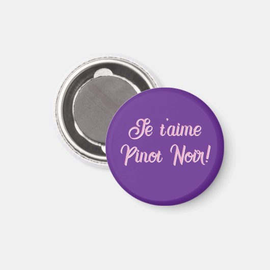 Magnet Je t'aime Pinot Noir  マグネット (正面/裏面)