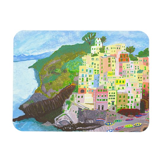 Magnet Landschaft Italien gemalt マグネット (横)