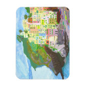 Magnet Landschaft Italien gemalt マグネット (縦)