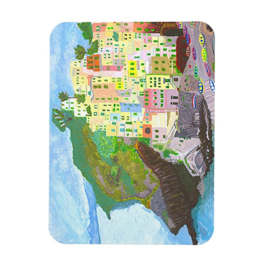 Magnet Landschaft Italien gemalt マグネット (縦)