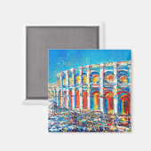 Magnet Les arennes de nimes by Natalia Kuruch マグネット (正面/裏面)