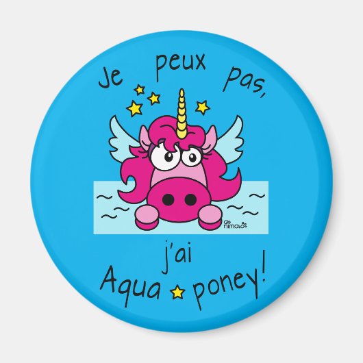 Magnet "Licorne, Aquaponey" マグネット (正面)