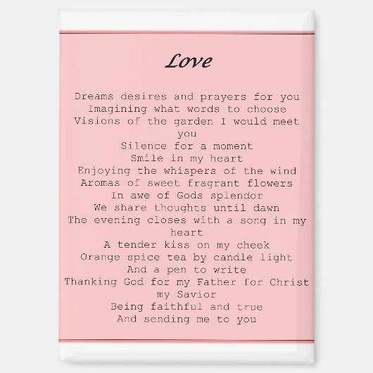 magnet- "Love" マグネット (正面)