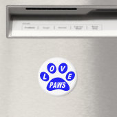 Magnet Love Paws on Paws Blue マグネット (インサイチュ (食洗機))