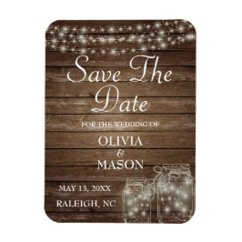 Magnet Mason Jarの日素朴付を保存 マグネット