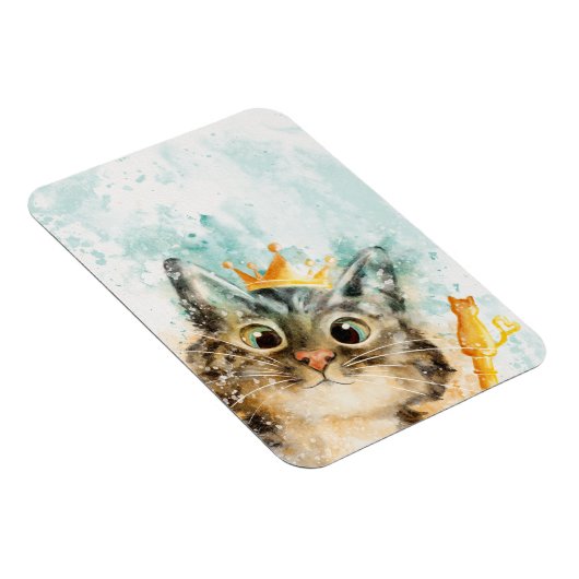 Magnet mit Katze samt Zepter und Krone マグネット (右側)