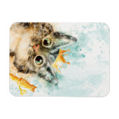 Magnet mit Katze samt Zepter und Krone マグネット (横)