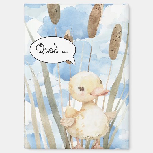 Magnet mit kleine Ente im Schilf 2 マグネット (正面)