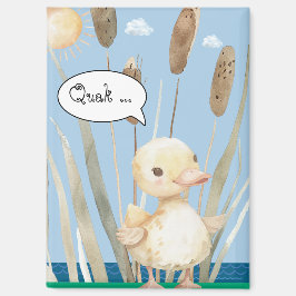 Magnet mit kleine Ente im Schilf am See 3 マグネット