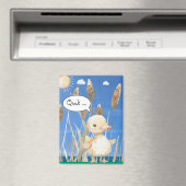 Magnet mit kleiner Ente im Schilf am See マグネット (インサイチュ (食洗機))