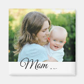 Magnet Mom Established Photo Mother's Day Gift マグネット (正面)