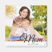 Magnet Mom Established Photo Mother's Day Gift マグネット (正面)