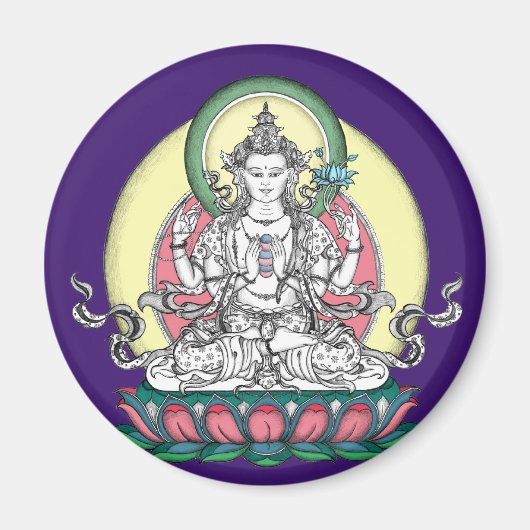 MAGNET of Chenrezig / Avalokiteshvara マグネット (正面)