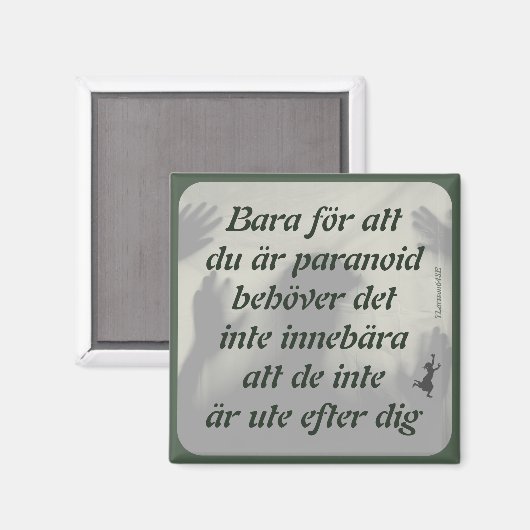 Magnet — Paranoid マグネット (正面/裏面)